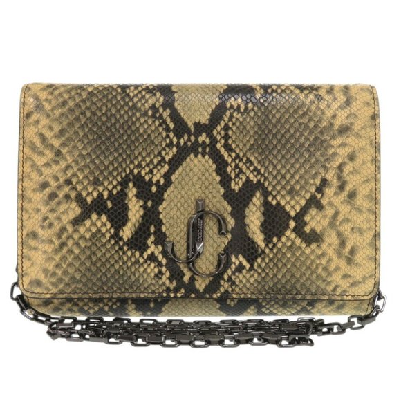 Like new Jimmy Choo Varenne embossed leather beige shoulder bag 0426JIMMY CHOO - Picture 1 of 9